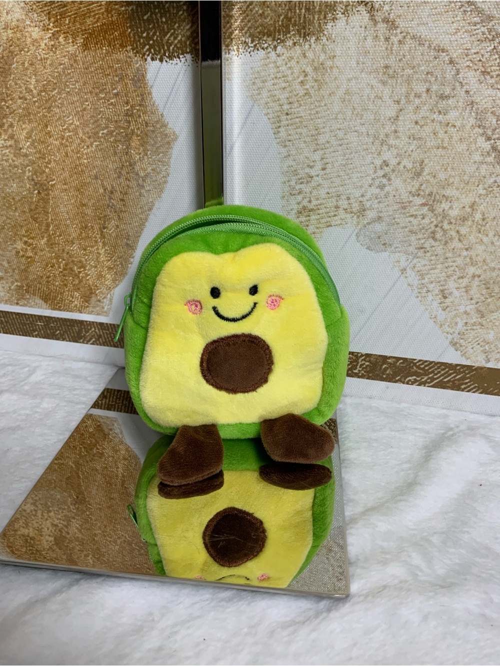 Plush Avocado Pouch- Green